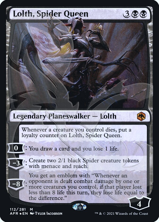 Lolth, Spider Queen (Ampersand Promo) [Dungeons & Dragons: Adventures in the Forgotten Realms Promos] | Arkham Games and Comics