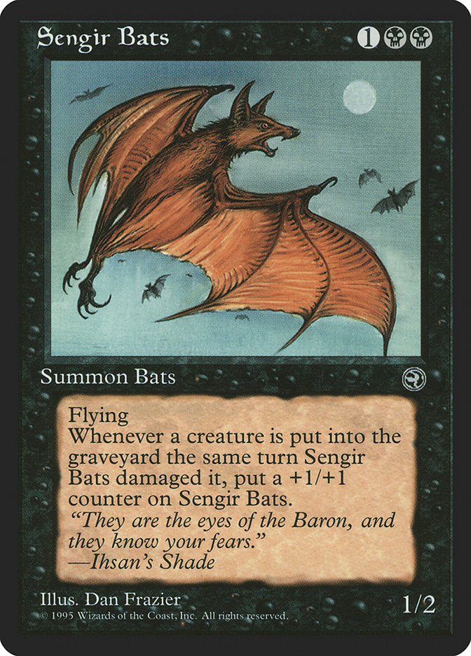 Sengir Bats (Ihsan's Shade Flavor Text) [Homelands] | Arkham Games and Comics