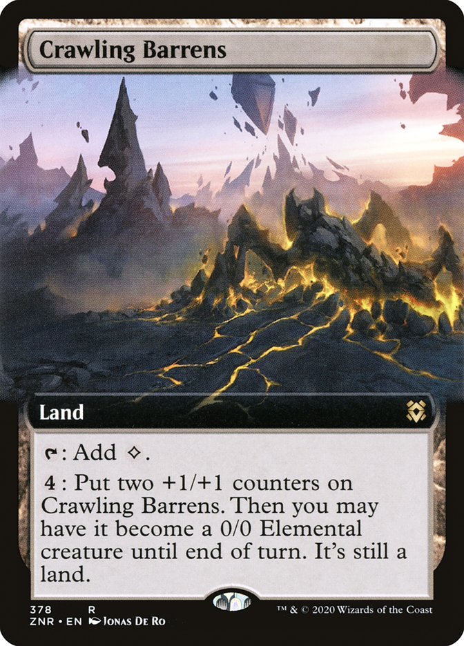 Crawling Barrens (Extended Art) [Zendikar Rising] | Arkham Games and Comics