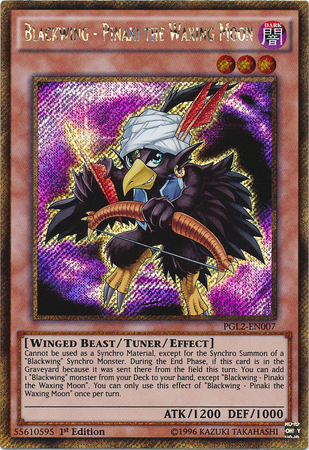 Blackwing - Pinaki the Waxing Moon [PGL2-EN007] Gold Secret Rare | Arkham Games and Comics