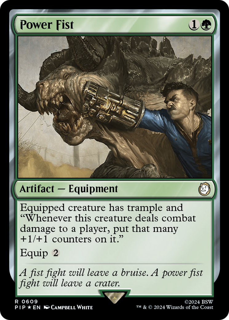 Power Fist (Surge Foil) [Fallout] | Arkham Games and Comics