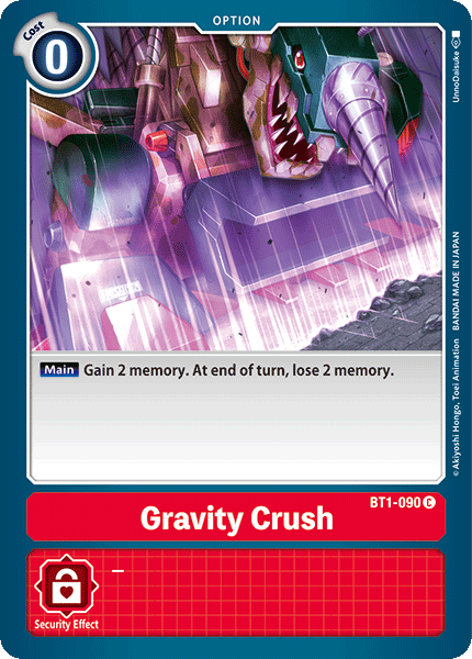 Gravity Crush [BT1-090] [Release Special Booster Ver.1.0] | Arkham Games and Comics