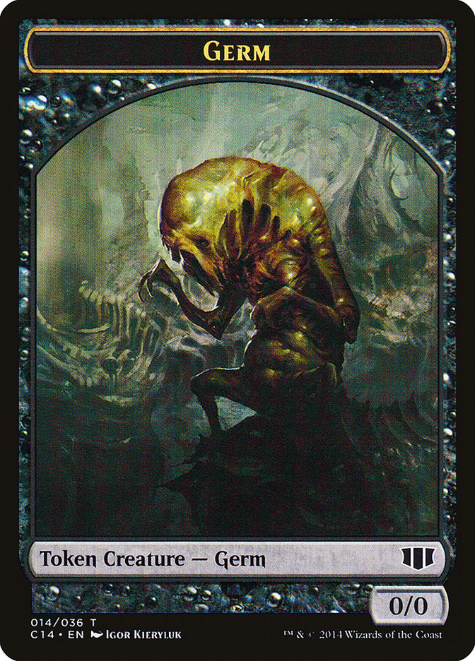 Stoneforged Blade // Germ Double-sided Token [Commander 2014 Tokens] | Arkham Games and Comics