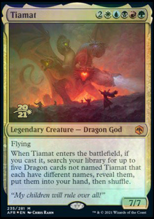 Tiamat [Dungeons & Dragons: Adventures in the Forgotten Realms Prerelease Promos] | Arkham Games and Comics