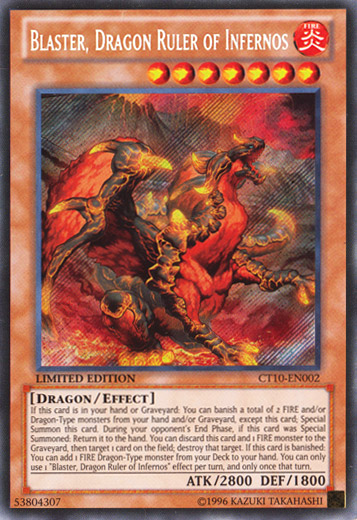 Blaster, Dragon Ruler of Infernos [CT10-EN002] Secret Rare | Arkham Games and Comics