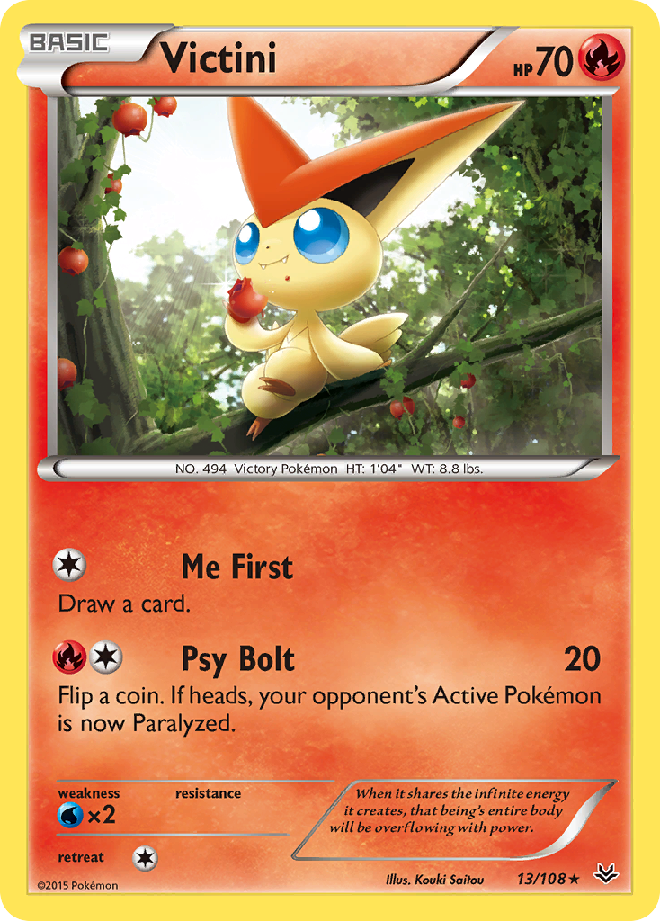 Victini (13/108) [XY: Roaring Skies] | Arkham Games and Comics