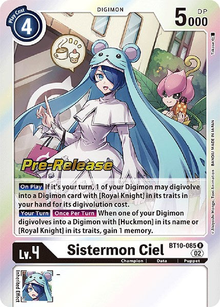 Sistermon Ciel [BT10-085] [Xros Encounter Pre-Release Cards] | Arkham Games and Comics