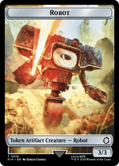 Energy Reserve // Robot Double-Sided Token [Fallout Tokens] | Arkham Games and Comics