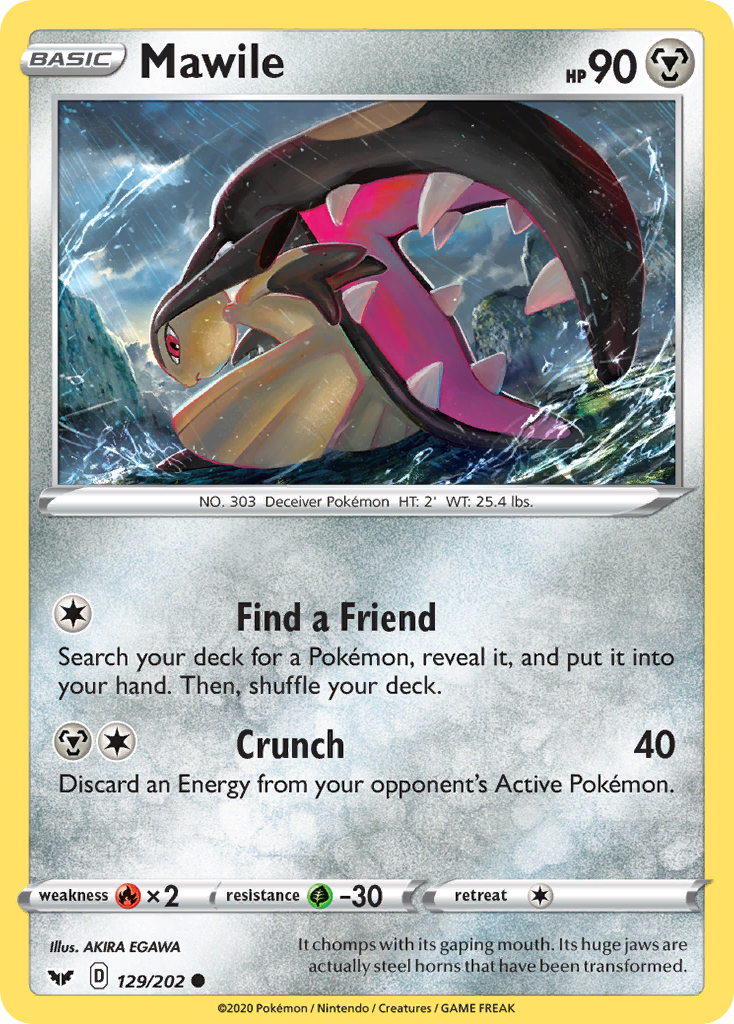 Mawile (129/202) [Sword & Shield: Base Set] | Arkham Games and Comics