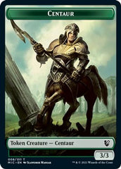 Centaur // Wolf Double-sided Token [Innistrad: Midnight Hunt Commander] | Arkham Games and Comics