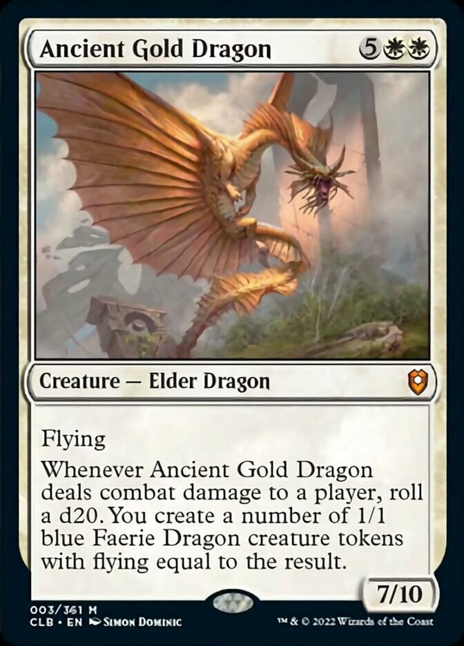 Ancient Gold Dragon [Commander Legends: Battle for Baldur's Gate] | Arkham Games and Comics