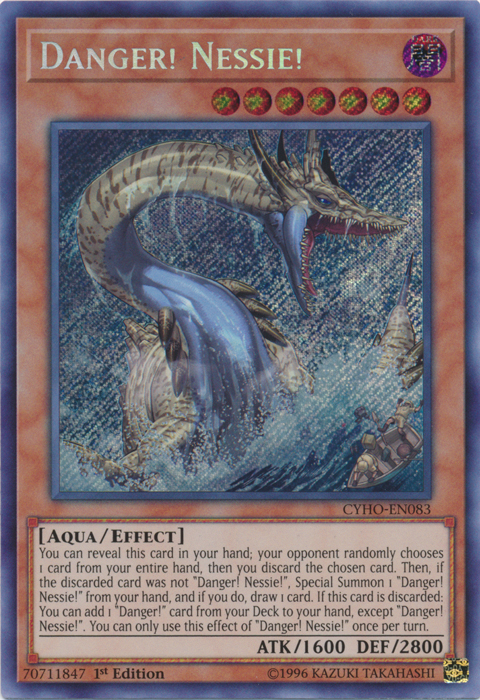 Danger! Nessie! [CYHO-EN083] Secret Rare | Arkham Games and Comics