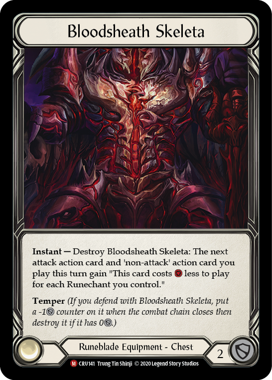 Bloodsheath Skeleta [CRU141] (Crucible of War)  1st Edition Cold Foil | Arkham Games and Comics