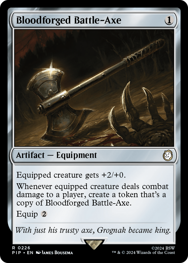 Bloodforged Battle-Axe [Fallout] | Arkham Games and Comics