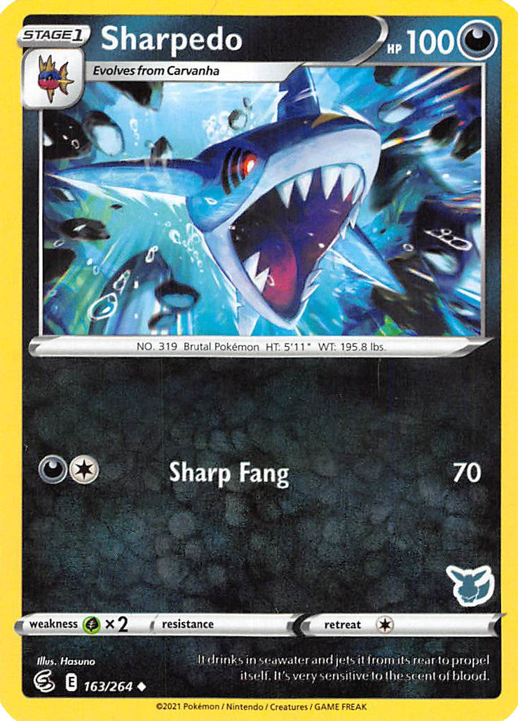 Sharpedo (163/264) (Eevee Deck) [Battle Academy 2022] | Arkham Games and Comics