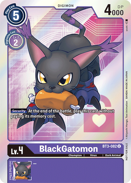 BlackGatomon [BT3-082] (Buy-A-Box Promo) [Release Special Booster Ver.1.5 Promos] | Arkham Games and Comics