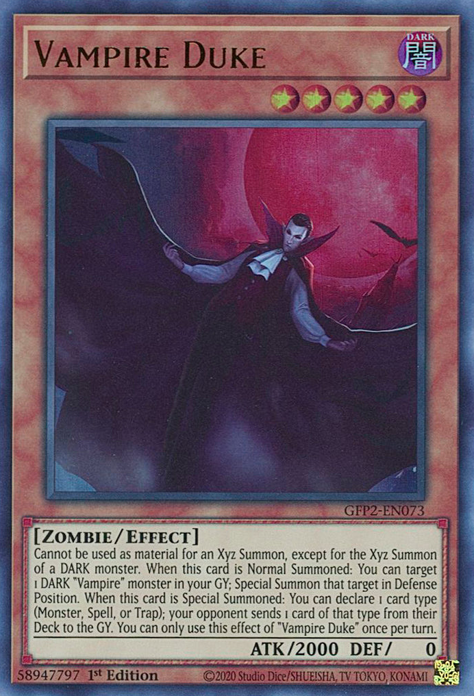 Vampire Duke [GFP2-EN073] Ultra Rare | Arkham Games and Comics