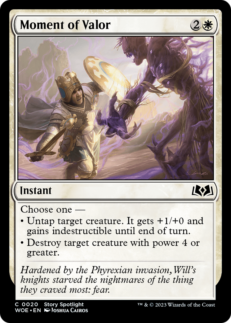 Moment of Valor [Wilds of Eldraine] | Arkham Games and Comics