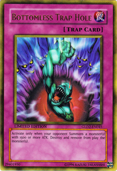 Bottomless Trap Hole [GLD2-EN045] Ultra Rare | Arkham Games and Comics