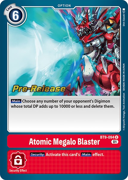 Atomic Megalo Blaster [BT9-094] [X Record Pre-Release Promos] | Arkham Games and Comics