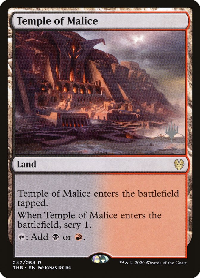 Temple of Malice (Promo Pack) [Theros Beyond Death Promos] | Arkham Games and Comics