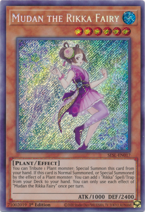 Mudan the Rikka Fairy [SESL-EN017] Secret Rare | Arkham Games and Comics