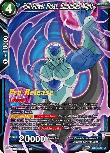 Full-Power Frost, Embodied Might (BT15-051) [Saiyan Showdown Prerelease Promos] | Arkham Games and Comics