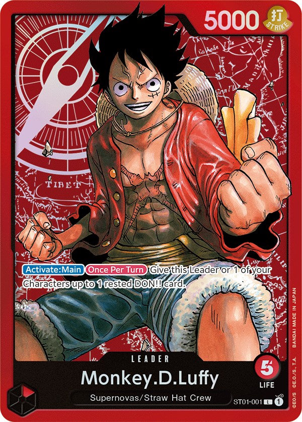 Monkey.D.Luffy (001) [Starter Deck: Straw Hat Crew] | Arkham Games and Comics