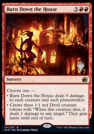 Burn Down the House (Promo Pack) [Innistrad: Midnight Hunt Promos] | Arkham Games and Comics