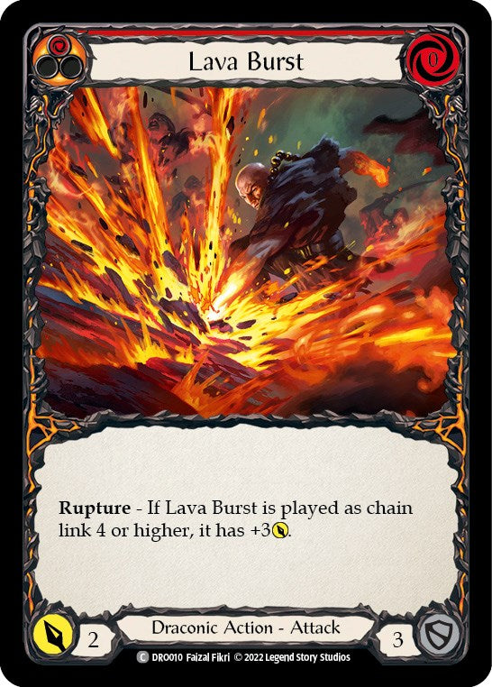 Lava Burst [DRO010] (Uprising Dromai Blitz Deck) | Arkham Games and Comics