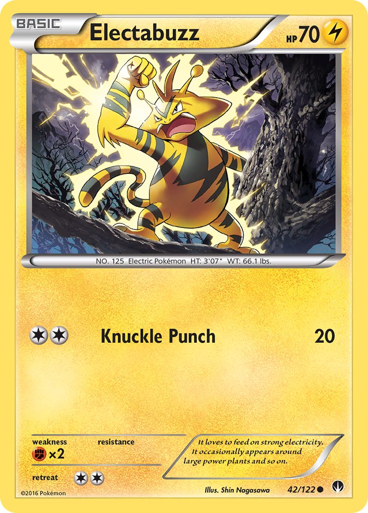 Electabuzz (42/122) [XY: BREAKpoint] | Arkham Games and Comics