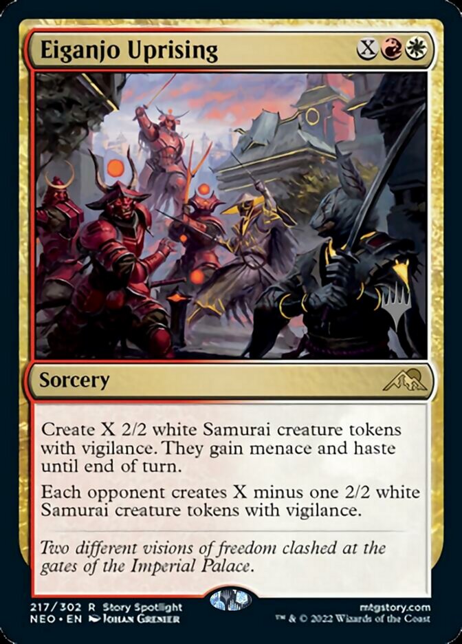 Eiganjo Uprising (Promo Pack) [Kamigawa: Neon Dynasty Promos] | Arkham Games and Comics