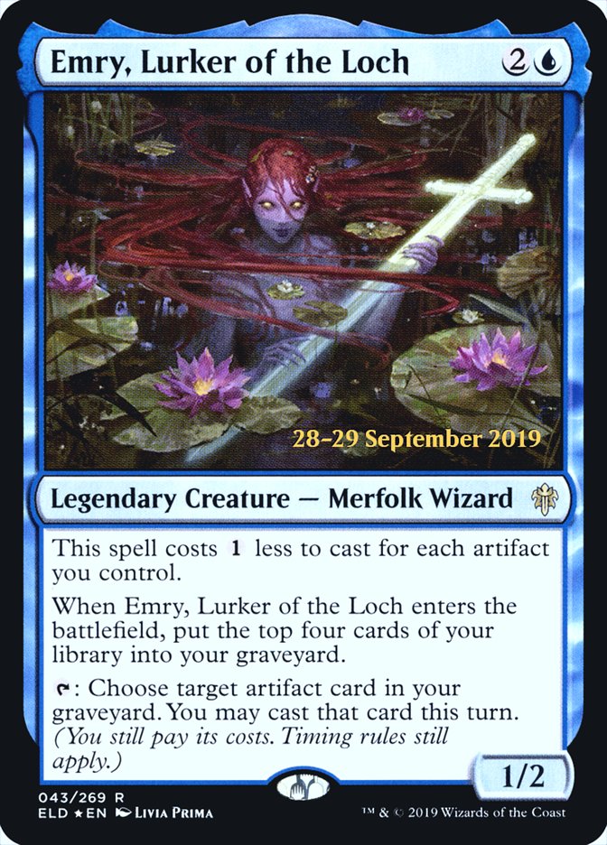 Emry, Lurker of the Loch  [Throne of Eldraine Prerelease Promos] | Arkham Games and Comics