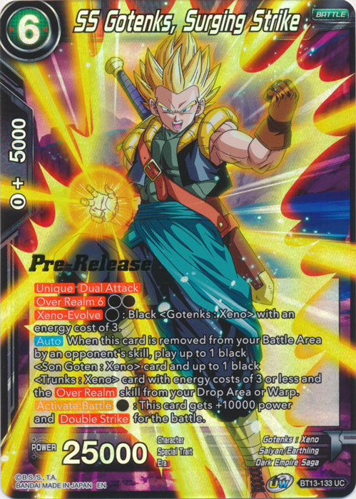 SS Gotenks, Surging Strike (BT13-133) [Supreme Rivalry Prerelease Promos] | Arkham Games and Comics