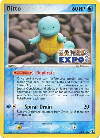 Ditto (64/113) (Games Expo Exclusive) [EX: Delta Species] | Arkham Games and Comics