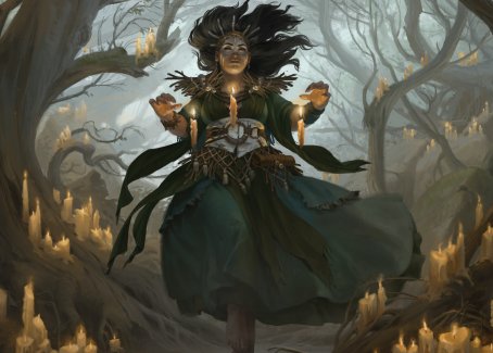 Candlegrove Witch 1 Art Card [Innistrad: Midnight Hunt Art Series] | Arkham Games and Comics