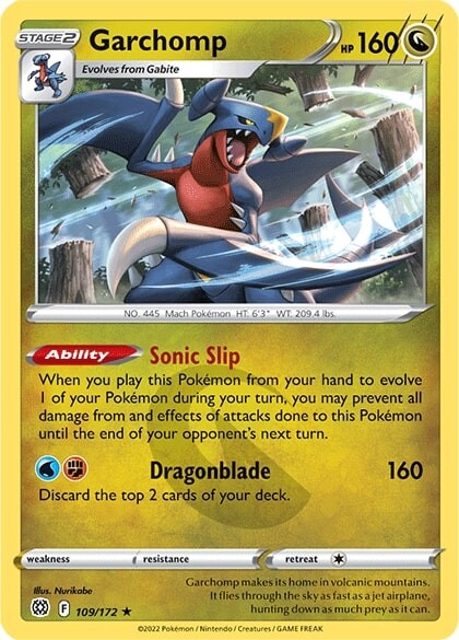 Garchomp (109/172) [Sword & Shield: Brilliant Stars] | Arkham Games and Comics