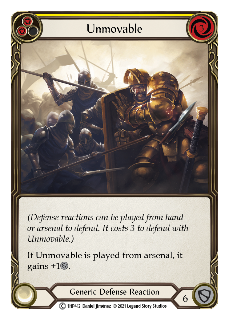 Unmovable (Yellow) [1HP412] (History Pack 1) | Arkham Games and Comics