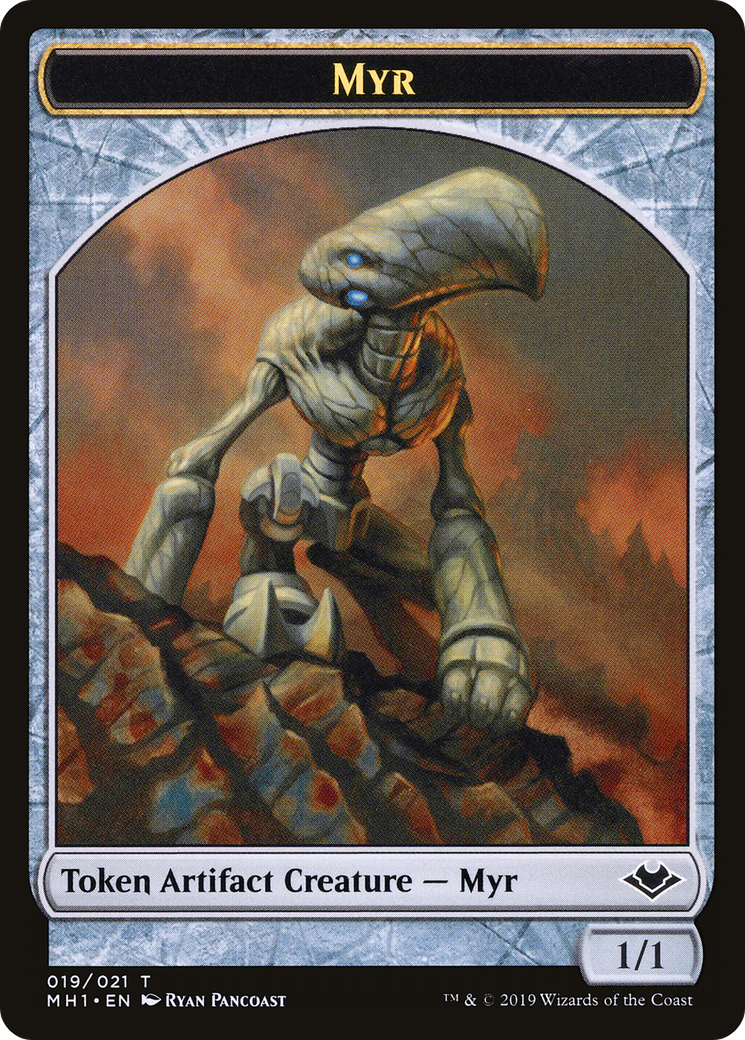 Myr // Thopter Double-Sided Token [Phyrexia: All Will Be One Commander Tokens] | Arkham Games and Comics