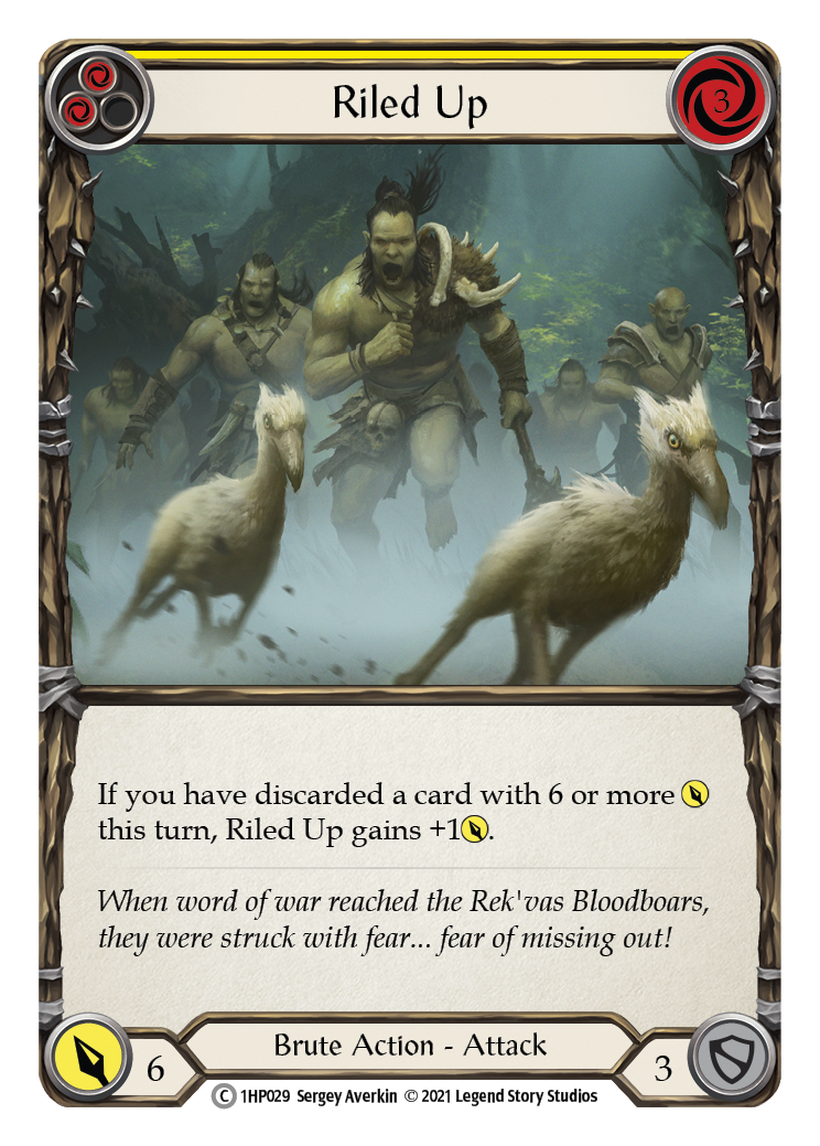 Riled Up (Yellow) [1HP029] (History Pack 1) | Arkham Games and Comics