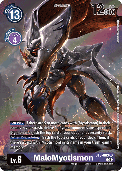 MaloMyotismon [BT8-083] (Alternate Art) [New Awakening] | Arkham Games and Comics