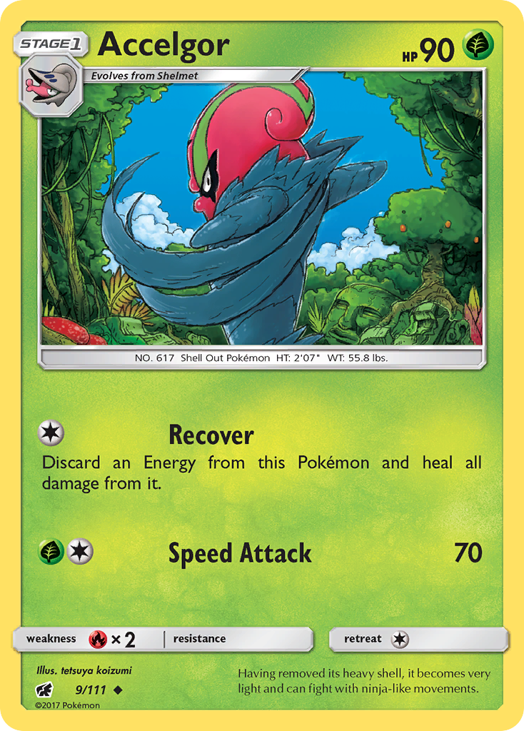 Accelgor (9/111) [Sun & Moon: Crimson Invasion] | Arkham Games and Comics