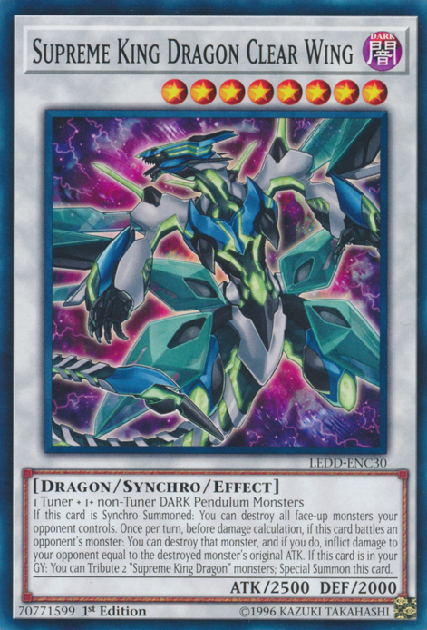 Supreme King Dragon Clear Wing [LEDD-ENC30] Common | Arkham Games and Comics