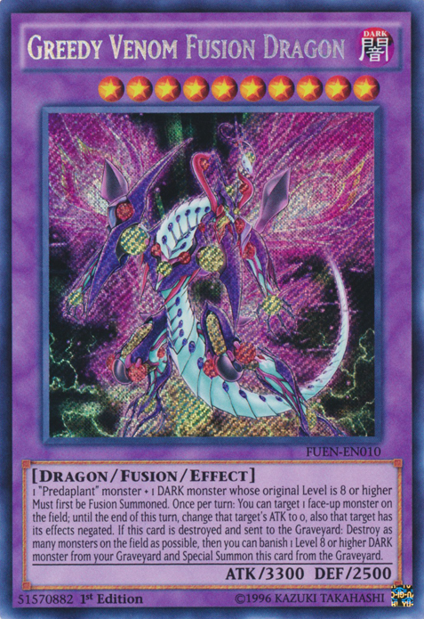 Greedy Venom Fusion Dragon [FUEN-EN010] Secret Rare | Arkham Games and Comics