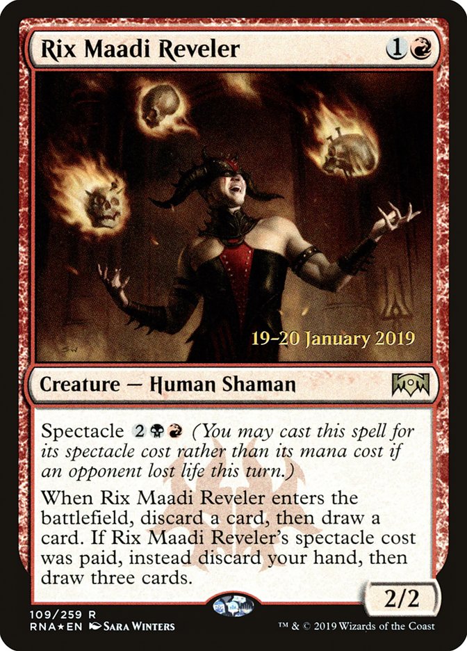 Rix Maadi Reveler [Ravnica Allegiance Prerelease Promos] | Arkham Games and Comics