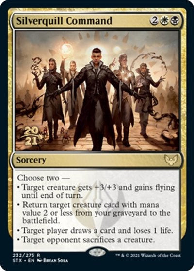 Silverquill Command [Strixhaven: School of Mages Prerelease Promos] | Arkham Games and Comics