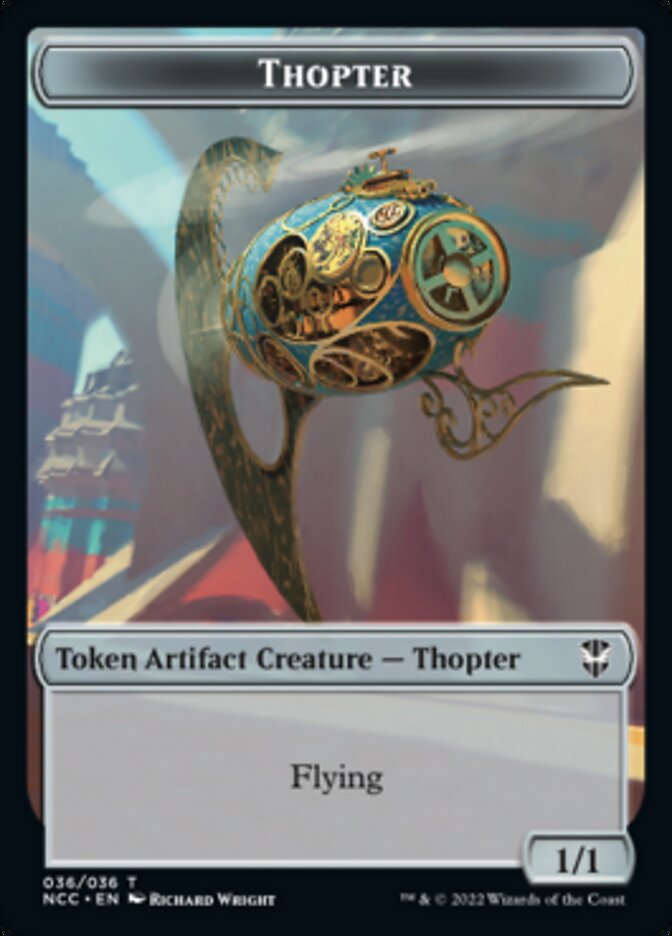 Thopter // Treasure (013) Double-sided Token [Streets of New Capenna Commander Tokens] | Arkham Games and Comics