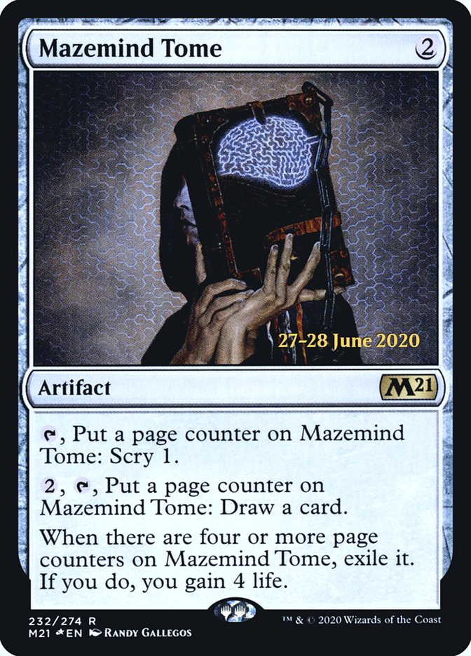 Mazemind Tome  [Core Set 2021 Prerelease Promos] | Arkham Games and Comics