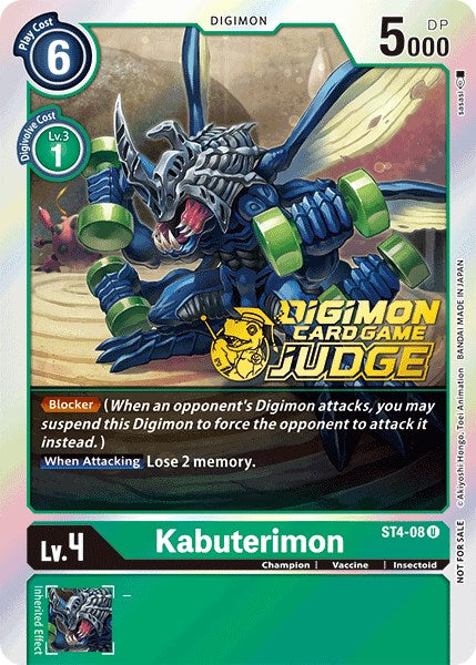 Kabuterimon [ST4-08] (Judge Pack 1) [Starter Deck: Giga Green Promos] | Arkham Games and Comics