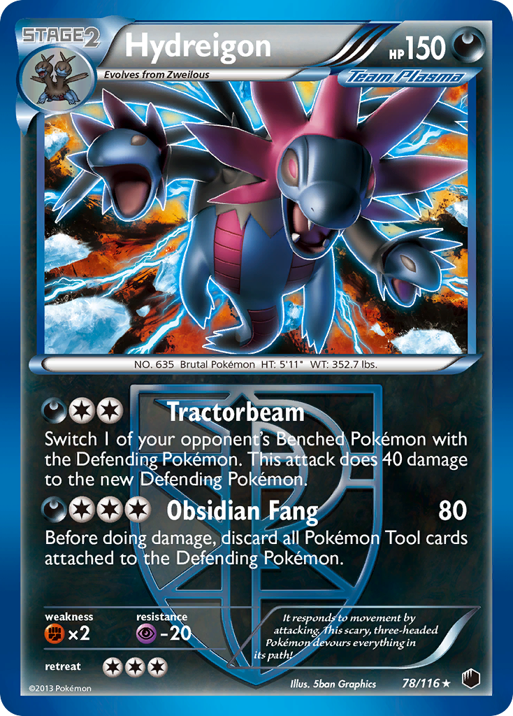 Hydreigon (78/116) [Black & White: Plasma Freeze] | Arkham Games and Comics